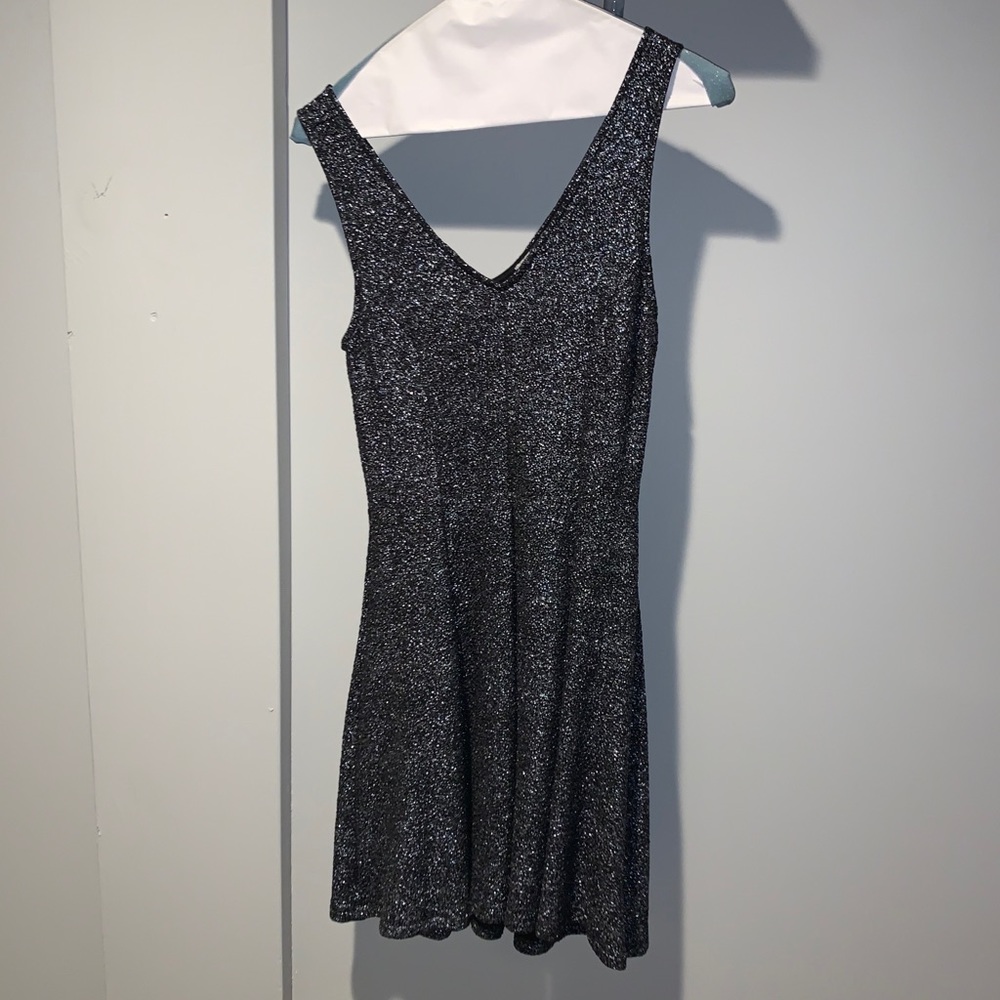 Black sequined dress